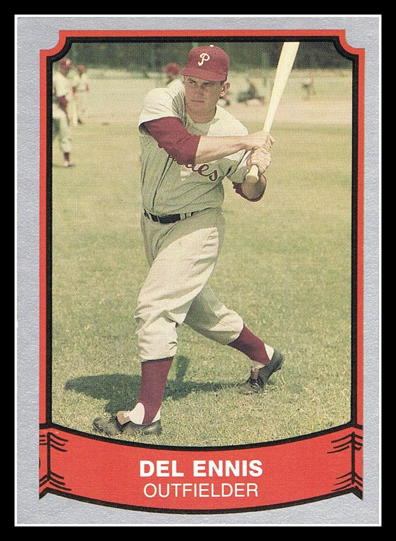 1989 Del Ennis 121 Pacific Baseball Legends Trading Card