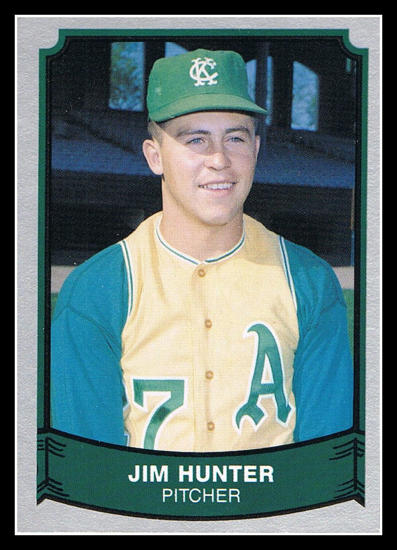 1989 Jim Catfish Hunter 193 Pacific Baseball Legends Trading Card