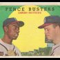 Baseball Trading Card 1959 Fence Busters Hank Aaron Eddie Mathews No. 212 Topps