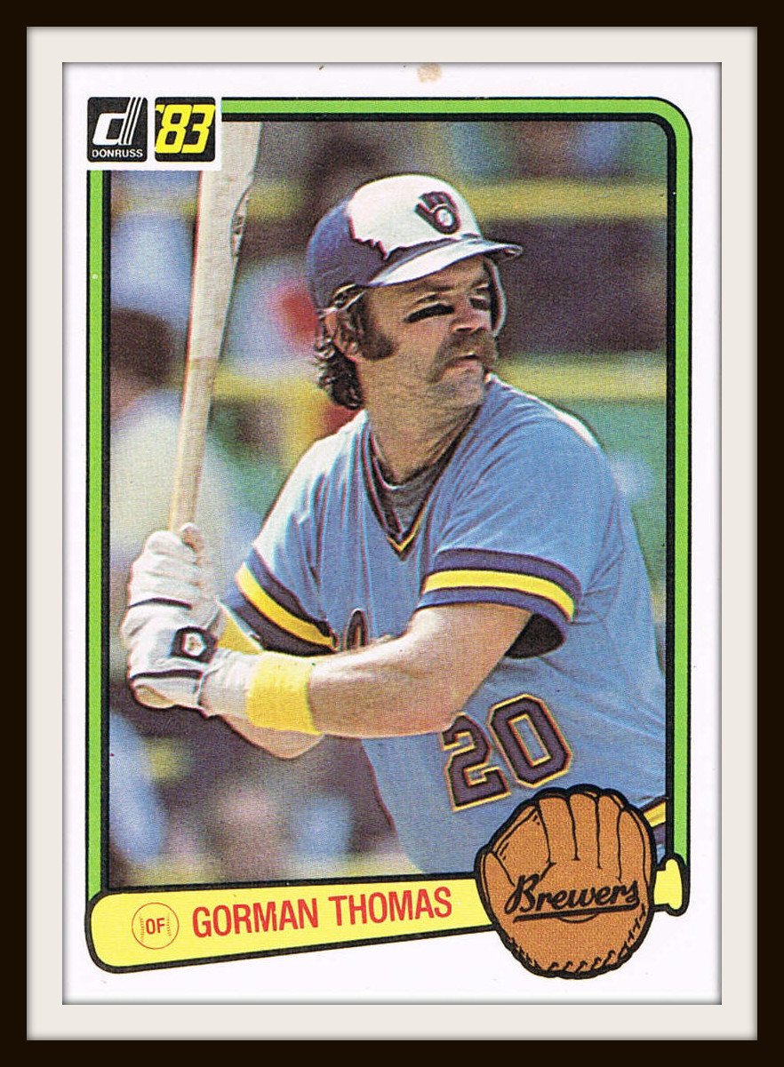 1983 Gorman Thomas 510 Donruss Baseball Trading Card