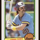 1983 Gorman Thomas #510 Donruss Baseball Trading Card