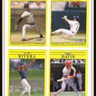 1991 Fleer Baseball Trading Cards Doug Jennings Neal Heaton Eric Davis Luis Rivera Dan Pasqua