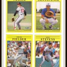 1991 Fleer Baseball Trading Cards Eric Anthony David Hollins Jesse Orosco Lee Stevens