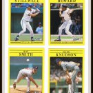 1991 Fleer Baseball Trading Cards Mark Knudson Kurt Stillwell Thomas Howard Roy Smith