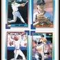 1990 Topps Baseball Trading Cards Willie McGee Jim Deshaies Chris James Phil Bradley