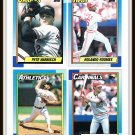 1990 Topps Baseball Trading Cards Lance Parrish Lee Smith Cris Carpenter Fred Toliver