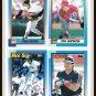 1990 Topps Baseball Trading Cards Lance Parrish Lee Smith Cris Carpenter Fred Toliver