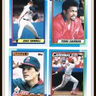 1990 Topps Baseball Trading Cards Greg Swindell Pedro Guerrero Brian Downing Jose Oquendo 1990 Topps Baseball Trading Cards Greg Swindell Pedro Guerrero Brian Downing Jose Oquendo