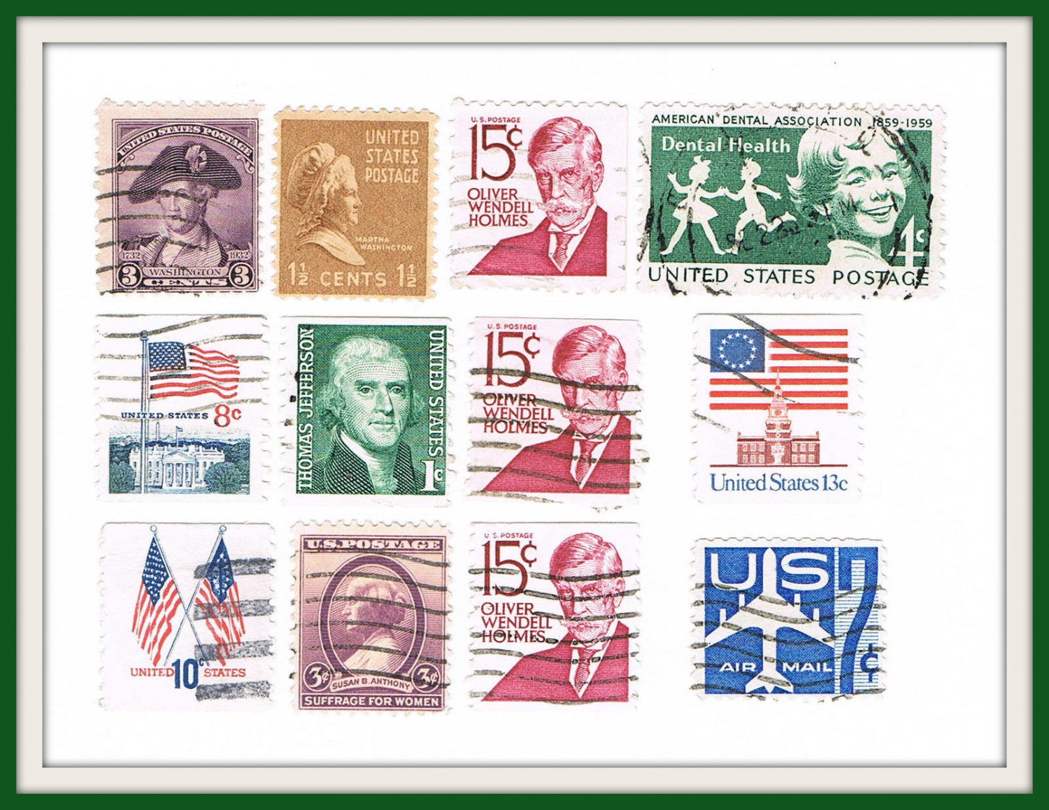 24-mixed-united-states-u-s-postage-stamps-vintage