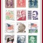 12 Mixed United States Postage Stamps Vintage U.S.A.