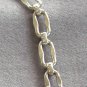 Silver Fancy Link Chain Necklace Vintage Jewelry 1960s