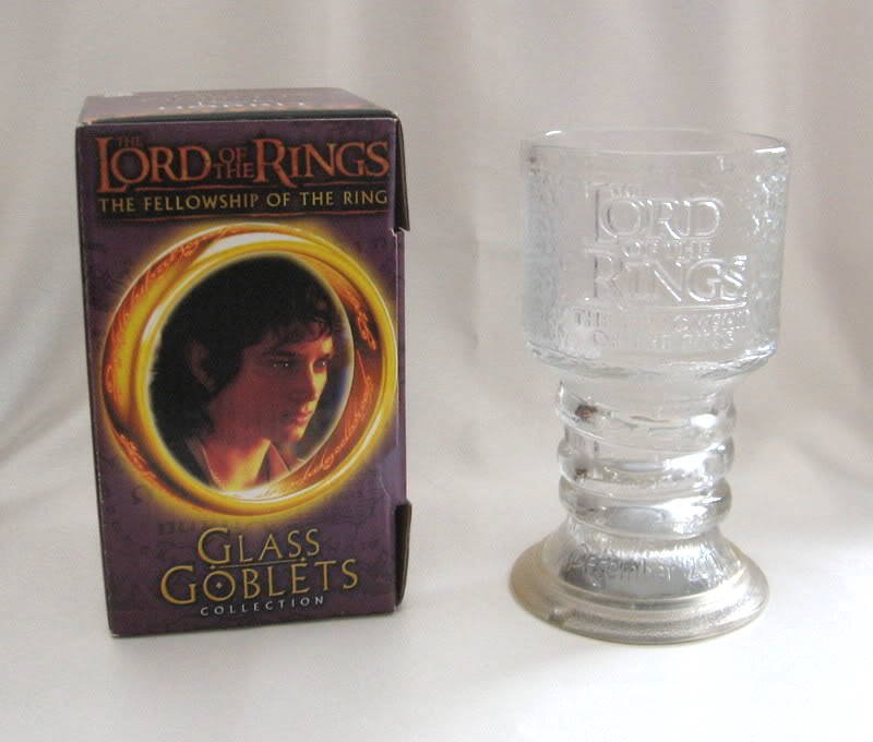 The Lord of The Rings Light Up Glass Goblet Cup Frodo The Hobbit