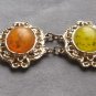 Chunky Colorful Large Retro Cabochon Bracelet Vintage Jewelry 1960s