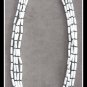White & Black 4 Strand Chunky Beaded Necklace Vintage Jewelry 1960s