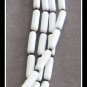 White & Black 4 Strand Chunky Beaded Necklace Vintage Jewelry 1960s