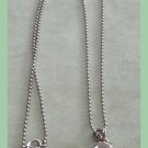 Silver Flower Clear Ball Pendant Necklace By Soho Design Vintage 1980s Jewelry Silver Flower Clear Ball Pendant Necklace By Soho Design Vintage 1980s Jewelry