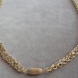 Long Double Strand Gold Beaded 55" Necklace Retro Chunky Style Vintage Jewelry 1960s