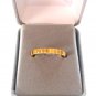 Fancy Gold Band Ring Diamond Cut Size 10 Unisex