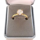 Women Ladies Round Solitaire Crystal Cubic Zirconia Stone Ring Size 10 Women Ladies Round Solitaire Crystal Cubic Zirconia Stone Ring Size 10