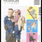 Childrens Boys Girls Fashion Accessories McCall's Sewing Pattern #9062 Backpack Mittens Scarf Hat