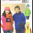 Childrens Boys Girls Jacket Vest Hat Scarf Mittens Butterick Sewing Pattern #B4595 Size 12-16