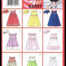 Butterick Sewing Pattern No. 6486 Nine Sew Fast And Easy Children Girls Dress Sizes 4-6