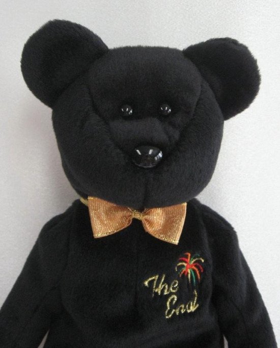 ty beanie black bear