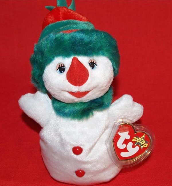 snowman ty beanie