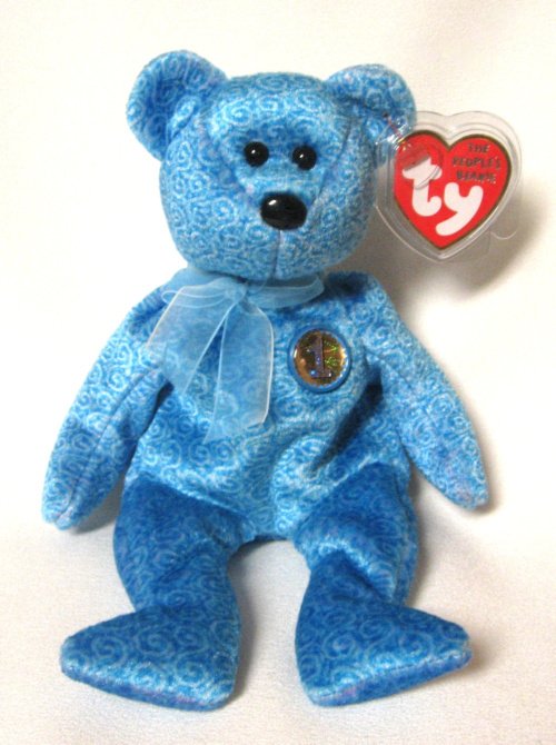 Classy Ty Beanie Baby People's Choice Teddy Bear MWMT Birthday April 30 2001 for sale online 