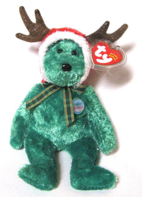 2002 holiday teddy beanie baby