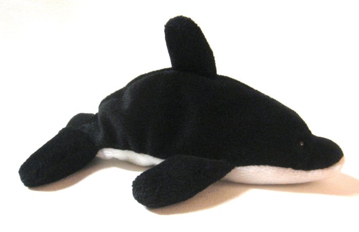 Splash The Orca Whale Ty Beanie Baby 3rd Generation Retired 1997