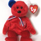 America The Red USA Bear In Memory of September 11th Retired 2002