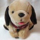 Plush Puppy Dog Beige And Brown Wearing Dalmatian Bandana Stuffed Animal Toy Plush Puppy Dog Beige And Brown Wearing Dalmatian Bandana Stuffed Animal Toy