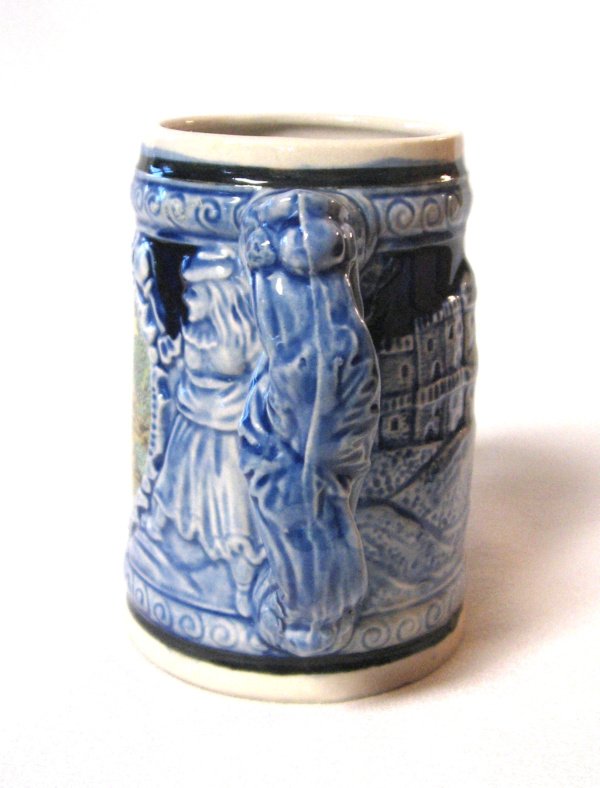 Wisconsin Dells Drinking Stein Cup Mug Ceramic Pottery Vintage Retro 1960s