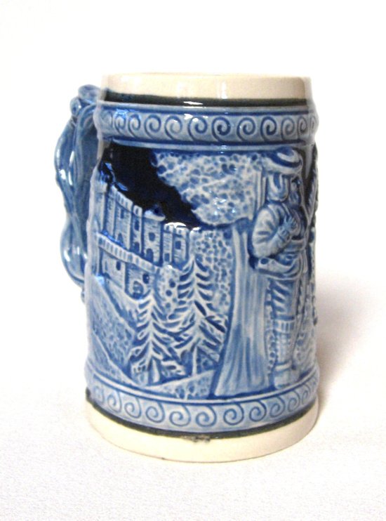 Wisconsin Dells Drinking Stein Cup Mug Ceramic Pottery Vintage Retro 1960s