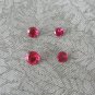 4 Round Red Rubies Ruby Loose Gemstones 6mm 5mm 4mm