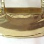 Large Bloomingdales Flashy Quilted Metallic Gold Handbag Purse Vintage 1980s