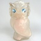 Avon Bottle Snow Owl Blue Jeweled Eyes with Powder Vintage