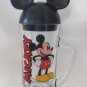 Mickey Mouse Glass Mug Cup Mouse Ear Lid Anchor Hocking HTF Unique Disney