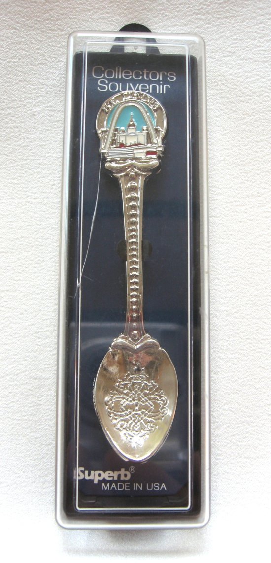 Vintage St. Louis Missouri Silver Souvenir Spoon Made in USA By Superb