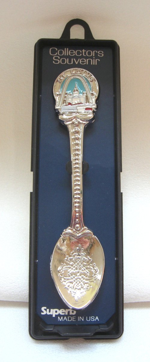 Vintage St. Louis Missouri Silver Souvenir Spoon Made in USA By Superb