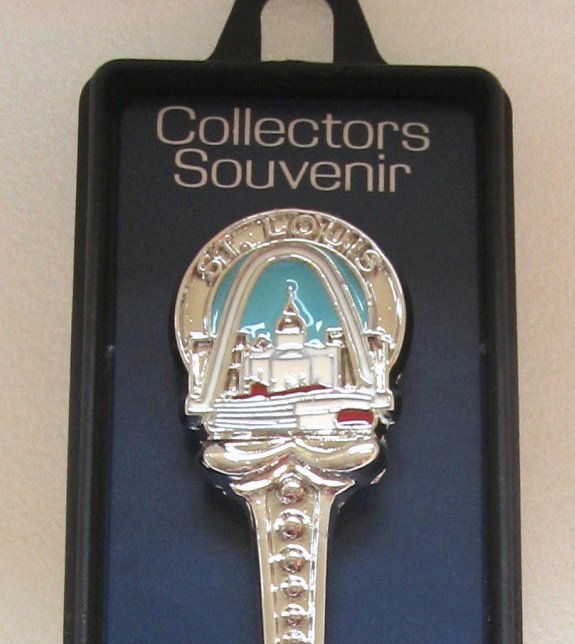 Vintage St. Louis Missouri Silver Souvenir Spoon Made in USA By Superb