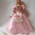 Barbie Doll With Fancy Pink Gown & Gold Shoes 1991