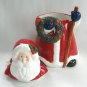 Large Santa Claus Ceramic Cookie Jar Christmas Holiday Hometrends