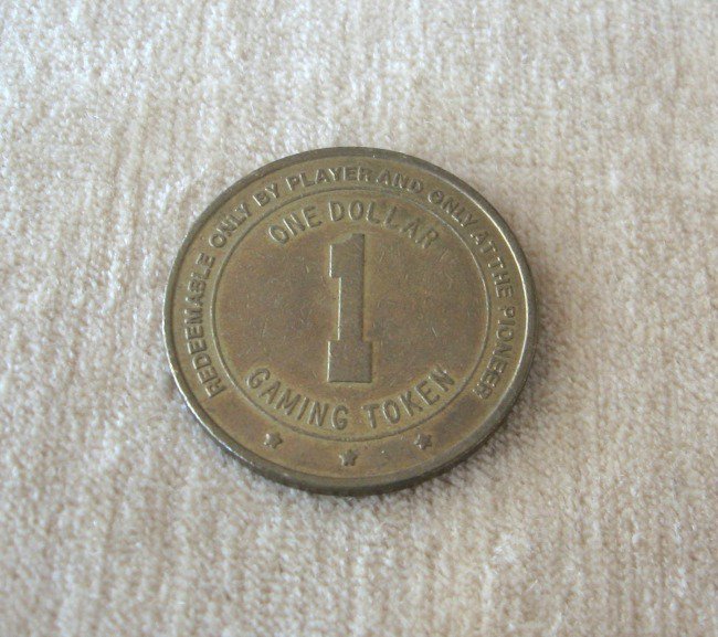 One Dollar Gaming Token Pioneer Hotel & Gambling Hall Laughlin Nevada ...