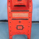Red U.S. Mail Coin Bank Cast Iron Display Piece Figurine