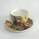 Fancy Porcelain Flower Cup And Saucer Candle