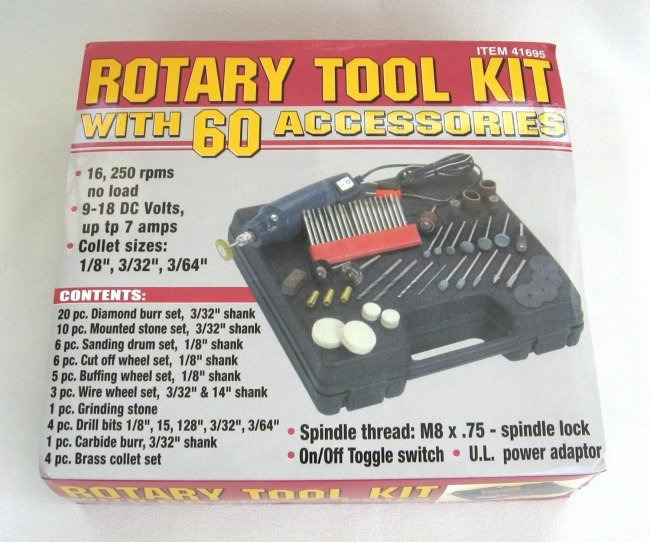 60 Pc. Rotary Tool Kit Harbor Freight Tools