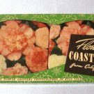 California Claytoons Vintage 1940's Rare Set of 8 Flower Coasters California Claytoons Vintage 1940's Rare Set of 8 Flower Coasters