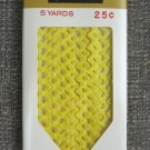 Maize Yellow Rick Rack Vintage Sewing Supplies Donahue Decorative Trim Crafts 100% Cotton